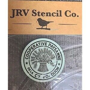 NEW JRV 15mil Reusable "Co-op Paysanne" Grainsack Stencil 11.5x11.5
